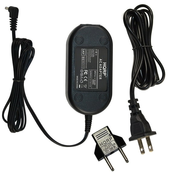 HQRP AC Adapter / Power Supply for Canon PowerShot SX1 / SX 1 / SX-1 / SX20 IS / SX-20 IS / SX 20 IS Digital Camera with USA Cord & Euro Plug Adapter