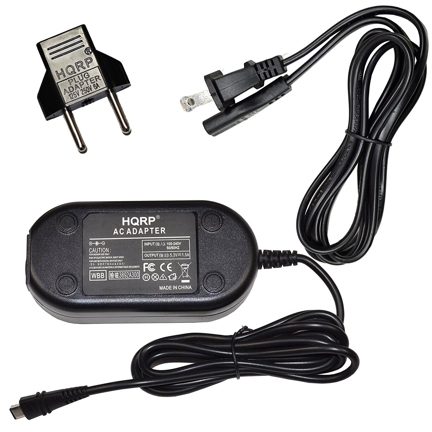 HQRP AC Adapter for Canon VIXIA HF R70 HF R72 HF R700 CA 110
