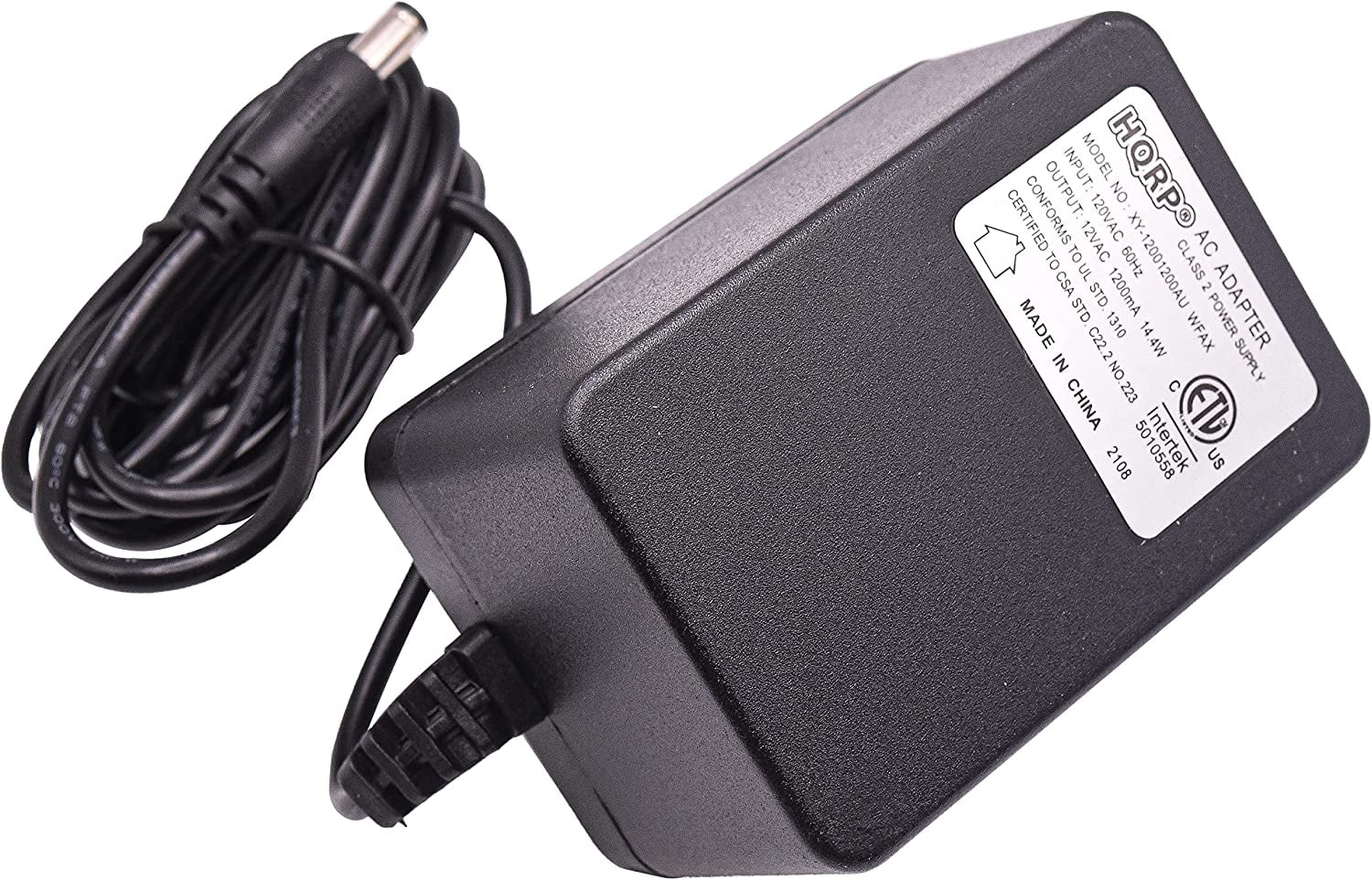 HQRP AC Adapter for Hughes & Kettner PSA-0812 TUBEMAN 2, TUBE FACTOR, TUBE  ROTOSPHERE MKII, TUBE REPLEX