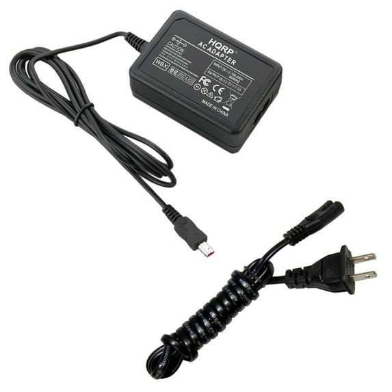 HQRP AC Adapter for Samsung SMX-C10, SMX-C10RN, SMX-C100, SMX-C13 Camcorder Charger Power Supply Cord + HQRP Euro Plug Adapter