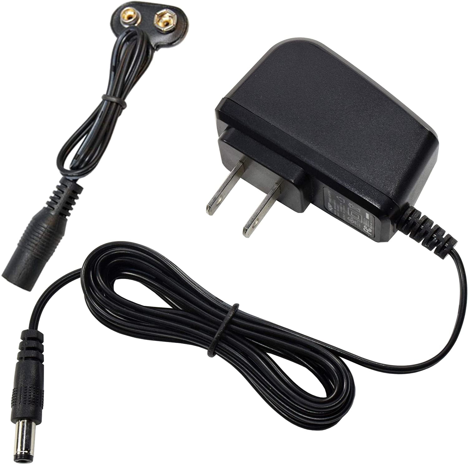 HQRP AC Adapter w/ 9V Battery Snap Connector for Jim Dunlop Joe ...