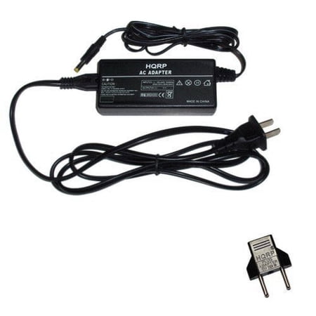 HQRP AC Power Adapter / Charger compatible with Sony MHS-CM1 / MHS-CM1D / MHS-CM1DM / MHS-CM1M / MHS-CM1V / MHS-CM1VM Webbie HD Camera plus Euro Plug Adapter