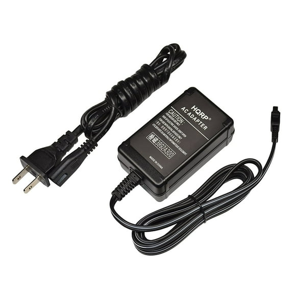 HQRP AC Power Adapter for Sony HandyCam DCR-SR68 DCR-SR88 DCR-SX43 DCR-SX44 HDR-TD10 HDR-HC3E HDR-HC5E HDR-HC7E HDR-HC9E HDR-SR10E Camcorder - (incl. USA Plug & Euro Adapter)