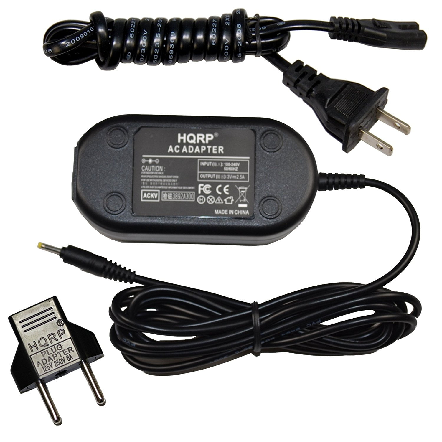 HQRP AC Power Adapter Supply Cord for Kodak EasyShare C330, C340