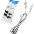 thumbnail image 1 of HQRP AC Power Cord 6ft Long Compatible with Panasonic SC-AK100 SC-AK110 SC-AK403 SC-AK410 SC-AK510 SC-AK520 SC-AK523 SC-AK600 SC-AK610 SC-DM3 SC-DP1 SC-EN15 Sound Stereo System Mains Cable, White, 1 of 8