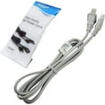 thumbnail image 1 of HQRP AC Power Cord 6ft Long Compatible with Pioneer CDJ-800, CDJ-900, CLD-D406, CLD-D505, CLD-D605, CLD-V870 (Square-Round) Mains Cable, White, 1 of 8