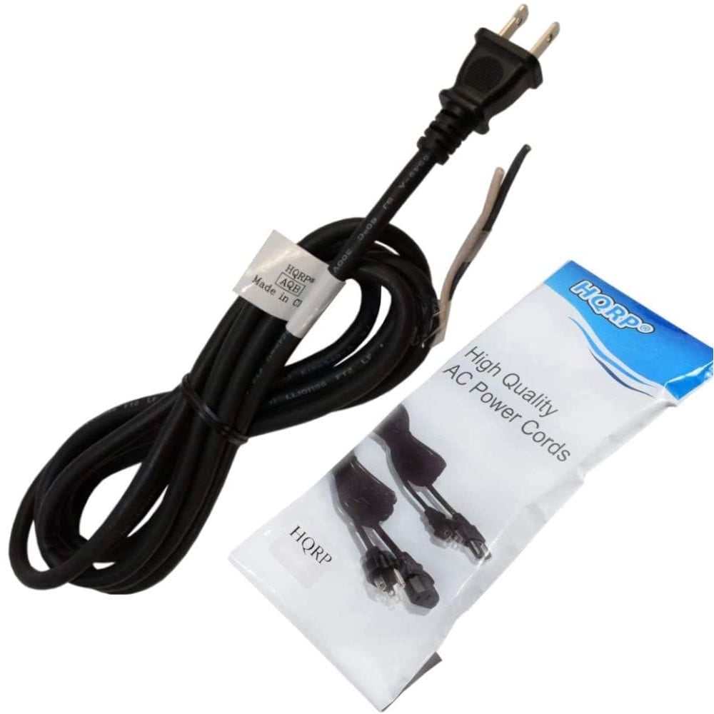 HQRP Replacement AC Power Cord - 6ft IEC C13 Right Angle To NEMA 5-15P For Pioneer Plasma TVs & More