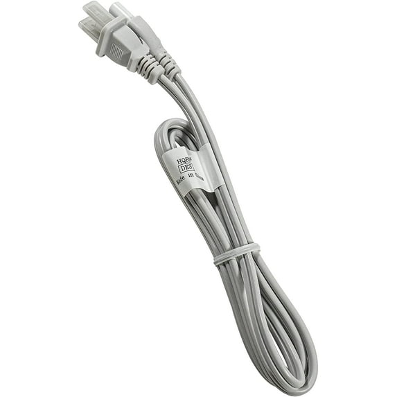 HQRP AC Power Cord Compatible with Philips 242207098208 15FT3220 15FT3220/37 15PF8946 17PF8946 17PF9946 17PF9946/37 63PF9631D 37PF7320A 37PF7320A/37 42PF9731D LED LCD HDTV Smart TV Mains Cable, White
