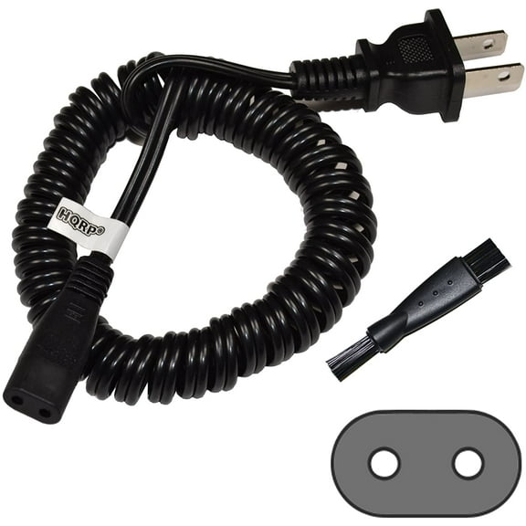 HQRP AC Power Cord for Braun 67003068 5584 5585 5596 5597 5601 5629 5634 5703 5704 5705 5706 6009 6510 6512 6515 6518 Shaver Lead Mains Cable
