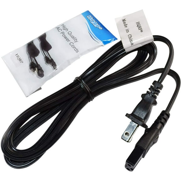HQRP AC Power Cord for Husqvarna Viking Sewing Machine Mains Cable