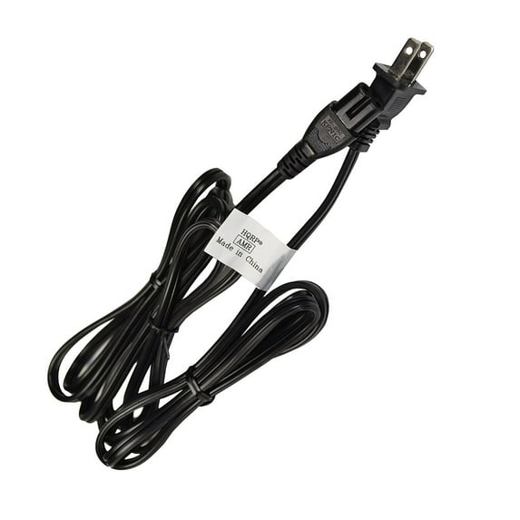 HQRP AC Power Cord for Viore LC24VF56WT LC24VF60 LC24VF70 LC24VXF60PB LC26VF56 LC32VF56 HDTV TV Plasma DLP Mains Cable