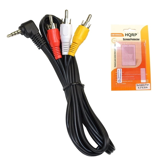 HQRP AV OMTP Audio Video Cable/Cord for Nokia 600, 603, 700, 701, 5800 Navigator Edition, 5800 Xpress Music, 6720 Classic, C6-01, C7-00, CA-75U + HQRP Coaster