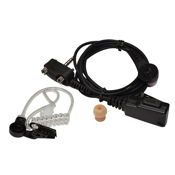 HQRP Acoustic Tube Earpiece Headset PTT Mic for Vertex Standard VX-531, VX-534, VX-539