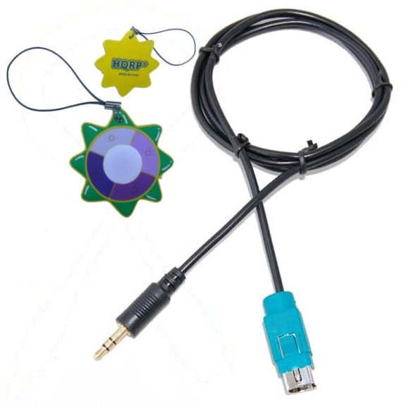 HQRP Alpine Convertor Lead for CDA-105Ri / CDE-104BTi / CDE-103BT / CDE-102Ri + HQRP UV Meter