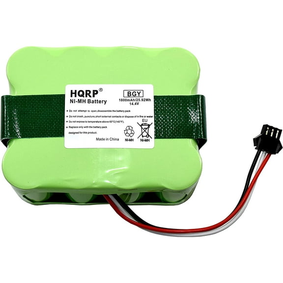 HQRP Battery for bObsweep Bobi Classic, BObi Pet Robotic Vacuum Cleaner, 00 Series, OO Series 017144-TN, BQBS1000, BQBS1003