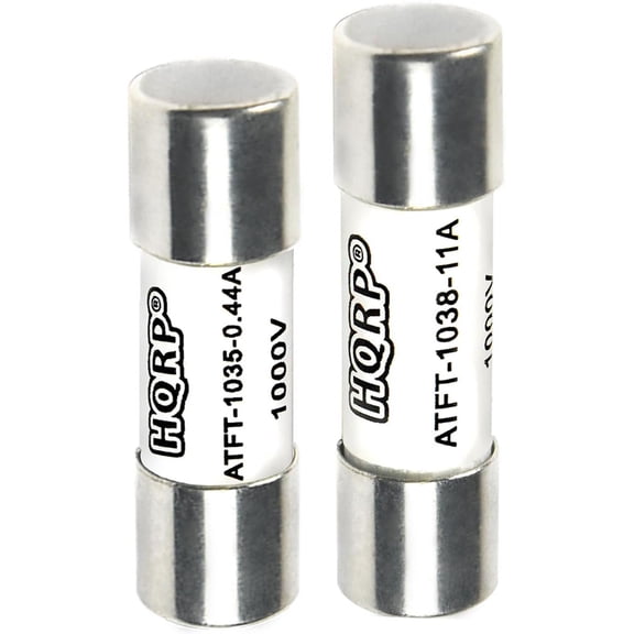 HQRP Combo Pack: 1 pcs DMM-11a + 1 pcs DMM-B-44/100 Fast Acting Digital Multimeter fuses 1000V Replacement Fuses for Cooper Bussmann, Buss, Littelfuse, Compatible with Fluke, Klein, Brymen, Agilent