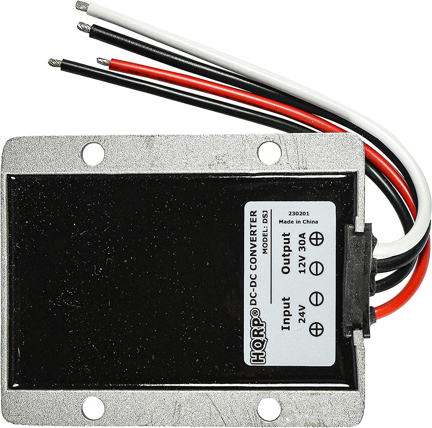 HQRP Convertitore DC-DC Step Down 12/24V A 5V 3A 15W Con 2 Porte USB-A – Impermeabile