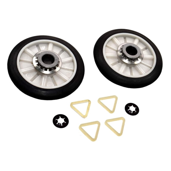 HQRP Dryer Drum Support Roller Kit Replacement for CEDC392JQ0 CEDC392PQ0 CGDS984RQ0 CGDS984RQ1 CGDX463JQ0 CGDX463JQ1 YCEDX463RQ1 YCEP2960JQ0
