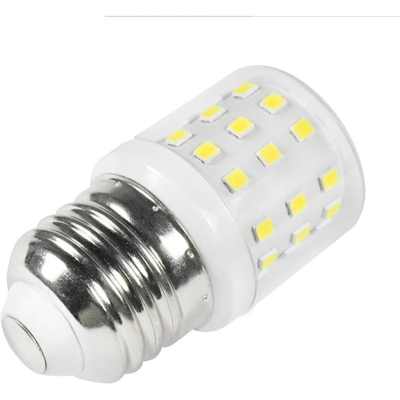 HQRP E26 E27 Refrigerator LED Light Bulb 4W (40W Equivalent) AC 100-130V,Color: Cool white 4250k-4750k, 450lm, Replacement for 5304511738 KEI D34L Light Bulbs Compatible with Frigidaire Fridge Freezer