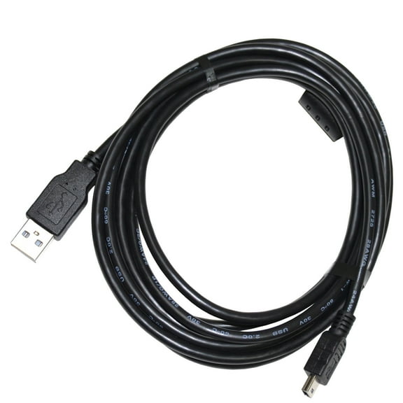 HQRP Extra Long 10ft USB Cable Cord for Nikon Coolpix D70, D70s, D80, D90, D100, D200, D300, D3000, D3100 Digital Camera