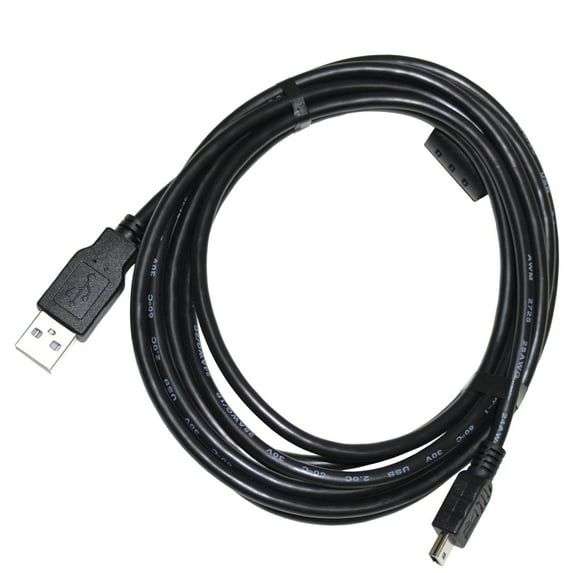 HQRP Extra Long 10ft USB to Mini USB Cable for Sony Handycam HDR-XR101 HDR-XR150 HDR-XR200 HDR-XR200V Camcorder