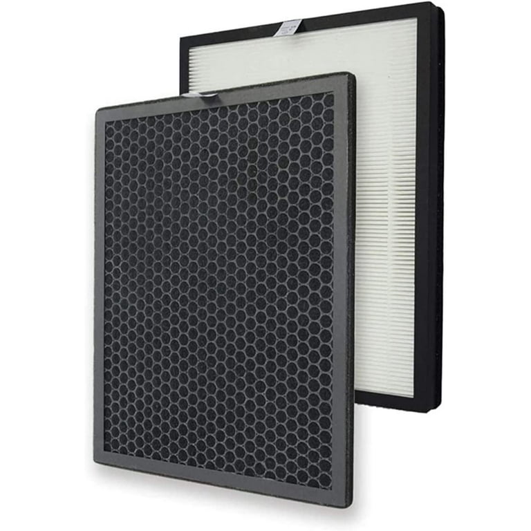 HQRP Filter Kit Compatible with Alexapure Breeze 3049 AP B102 Air Purifier AP B103 AP B104 1 HEPA 1 Activated Carbon Pre Filter