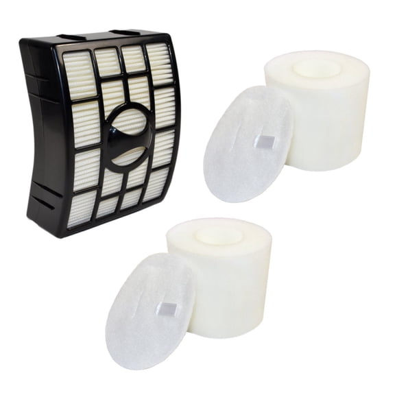 HQRP HEPA + Foam&Felt Filter Kit for Shark Rotator NV750 series NV750W NV751 NV752 NV750REF Powered Lift-Away Upright Vacuum Cleaners
