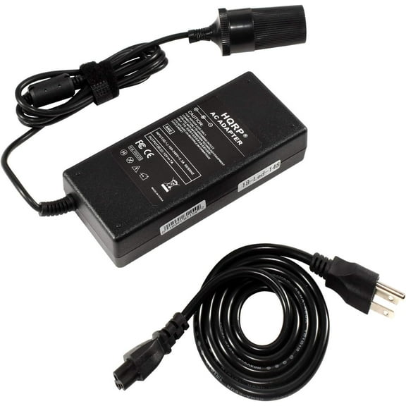 HQRP High Power Car Charger Converter 7 Amp AC to 12V DC for Koolatron Kool Kaddy Thermoelectric Cooler / Koolatron P9 Traveler III 9.8-Qt Electric Cooler/Warmer / Koolatron P95 Cooler