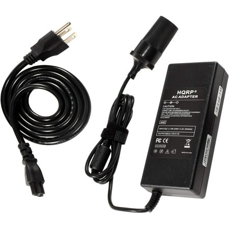 HQRP High Power Car Charger Converter 7 Amp AC to 12V DC for P-75 Koolatron Kool Kaddy 36 Quart Cooler/Warmer / P-85 Koolatron Krusader 52 Quart Cooler/Warmer / Mini Fridge Koolatron Cocola