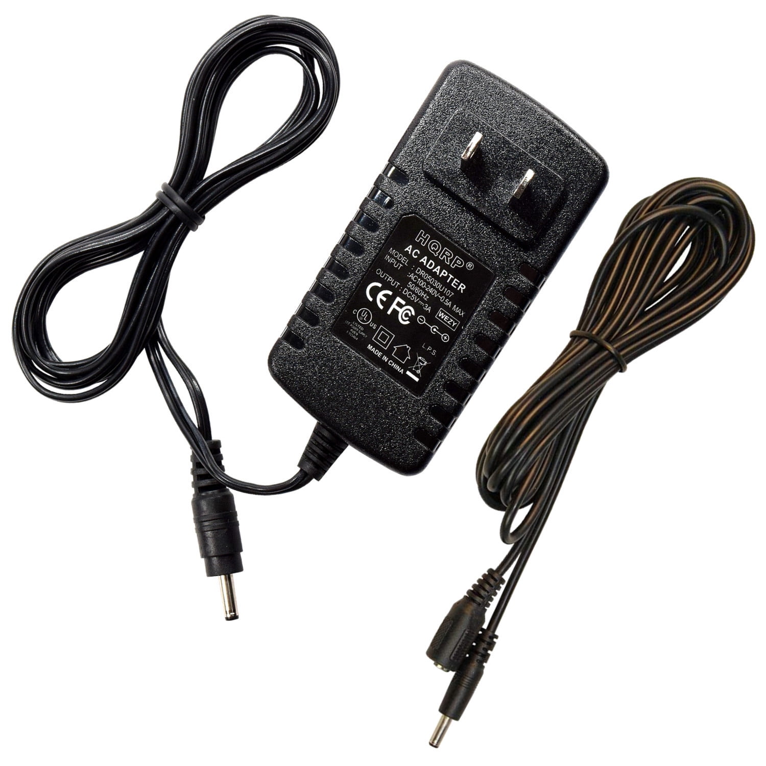 HQRP KIT: 5V AC Adapter plus 3m 10 feet DC Extension Power Cord