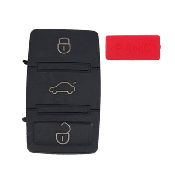 HQRP Key Button pad 3 Buttons + Panica Repair Folding Flip Key FOB compatible with Volkswagen VW EOS 2007 2008 2009