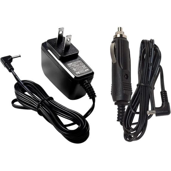 HQRP Kit Car Charger and AC Adapter for VXI Blue Parrott 203664 052030 502030 BlueParrott B250-XT, B250-XT+ Wireless Bluetooth Headset, Roadwarrior, Blue-Parrot PL602030