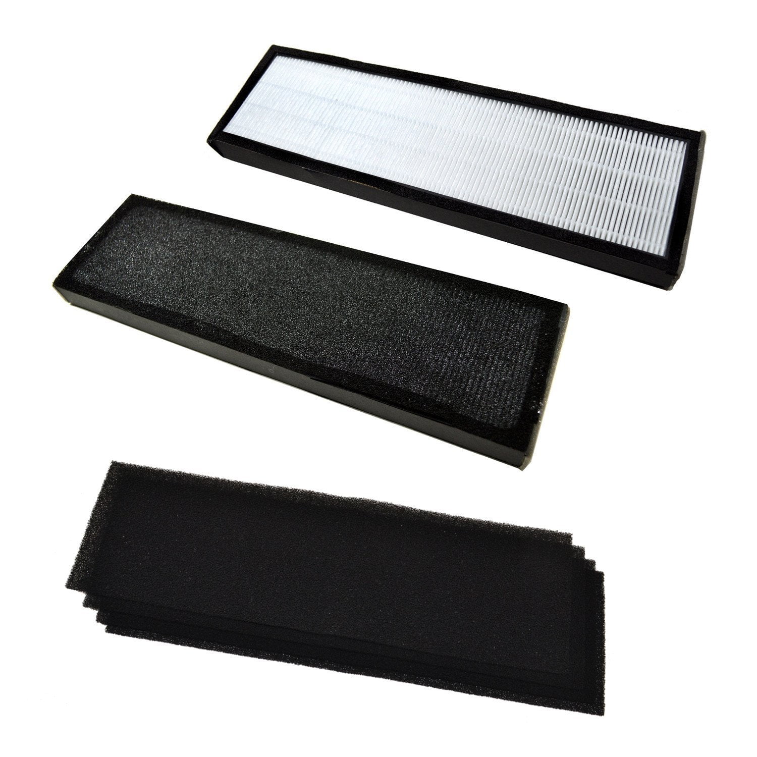 HQRP Kit: Two True HEPA Filter B & 4-Pack Carbon Filters for GermGuardian AC4825, AC4825e, AC4850PT AC4800, AC4900CA Air Purifiers, FLT4825 / FLT4850PT / FLT22CB4 Replacement