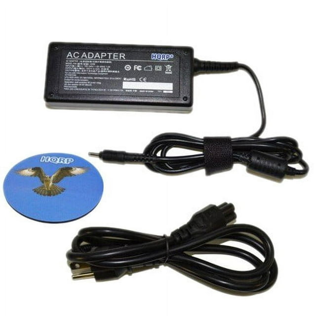 HQRP Laptop Charger AC Adapter for Acer Aspire P3 R14 R5 R13 R7 S5 S7 ; Acer Aspire Switch SW5-171 ; Aspire One Cloudbook AO1-131 AO1-431 ; Acer Iconia W7 W700 Tab Power Supply Cord + HQRP Coaster