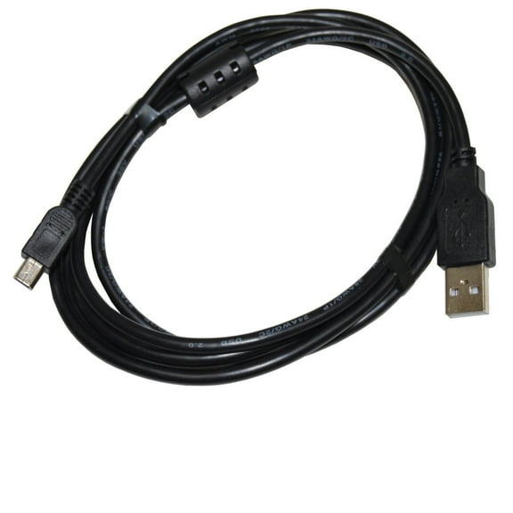 HQRP Long 6ft USB to Mini USB Cable for Sony DPF-A710 DPF-D1010 DPF-D1020 DPF-V700 Digital Photo Frame