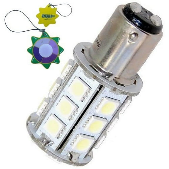 HQRP Navigation and Anchor Light Dual Contact Ba15d Bayonet Base 24 LEDs SMD LED Bulb 10-30 Volt DC plus HQRP Sun Meter