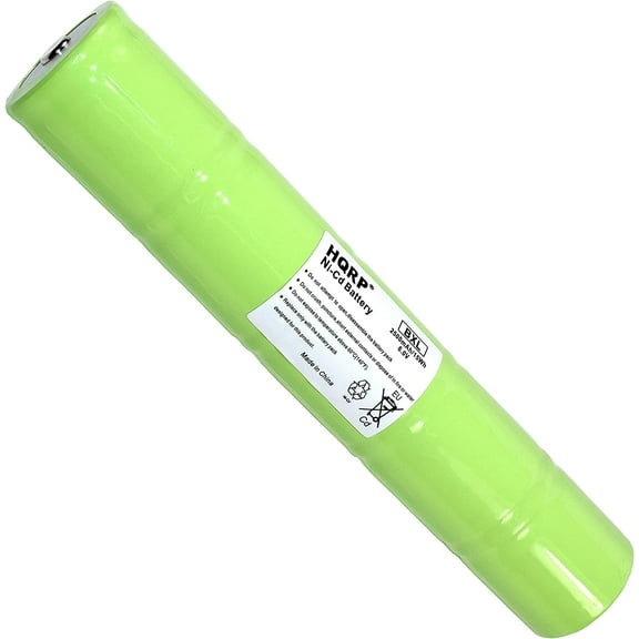 HQRP Ni-Cd 1/2D 6V 2500mAh Rechargeable Battery for Battery Zone BZ20, BCI International T1Y, Dc Battery 1219 / DC1219