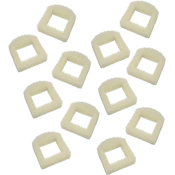HQRP Pack of 12 Foam Pre-Filter for Stainless Steel 360, Ceramic Avalon, Lotus, Pagoda, Sedona Pet, Multi-Pet Fountains