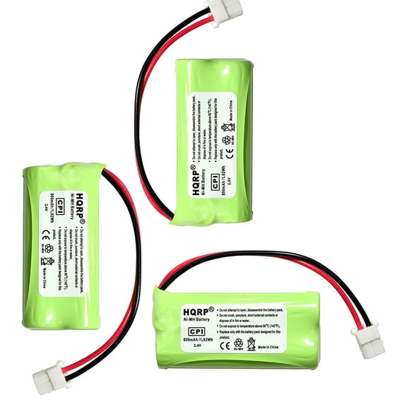 HQRP Phone Battery 3-Pack for VTech CS6429 CS6429-4 CS6429-5 CS6429-2 CS6429-3 Cordless Telephone