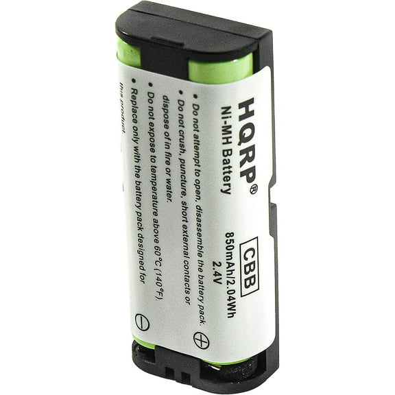 HQRP Phone Battery for Panasonic KX-TG200ALB / KX-TG200CB / KX-TG210ALB / KX-TG2411 / KX-TG2421F