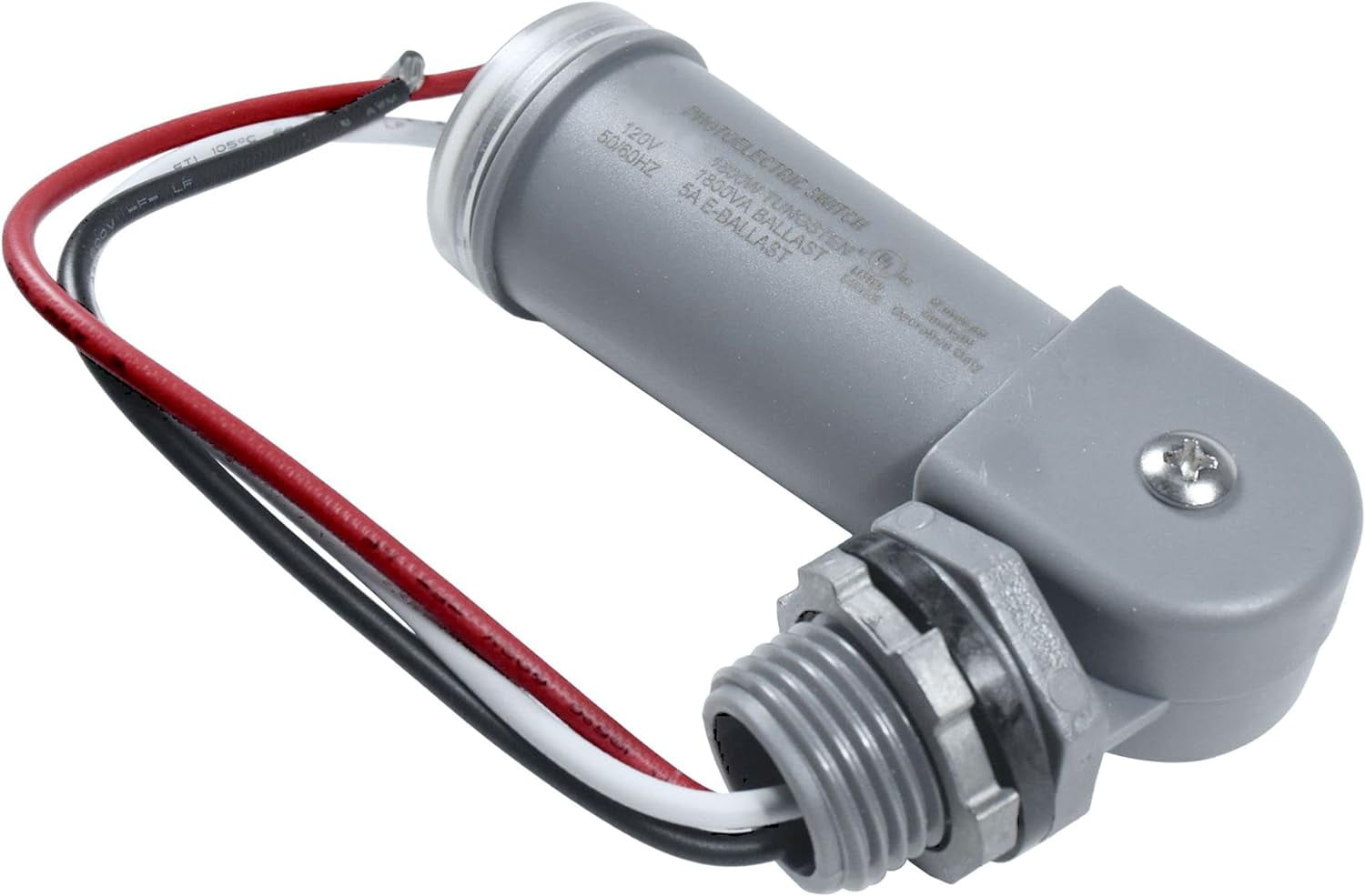 HQRP Photocell Light Sensor Swivel Mount Dusk to Dawn Hardwired Switch