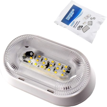 HQRP RV LED Porch 12V Lumen Exterior Outdoor Utility Light Replacement Trailer Camper Motorhome Lighting Fixture