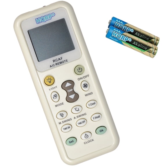 HQRP Remote Control Compatible with Haier A0010401791, HWE12XCN, ESA405M, ESA405N, ESA406M, ESA406ME, ESA406ML, ESA406MT Air Conditioner Controller