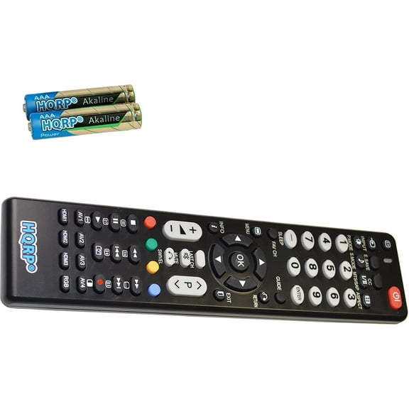 HQRP Remote Control for Hitachi L47V651, L47X03A, L55S603, L55S604, LD42VZD09A, LE19S304 HD TV Smart