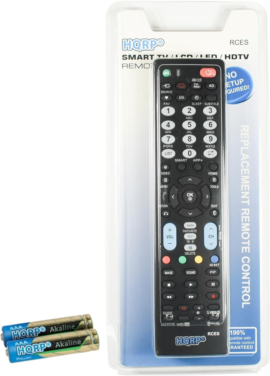 HQRP Remote Control for LG 55LE5400, 55LE5500, 55LK520, 55LK530