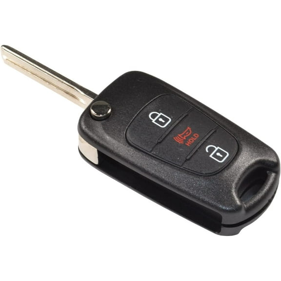 HQRP Remote Flip Folding Key Fob Shell Case Keyless Entry w/3 Buttons for Kia Soul 2010 2011 2012 2013