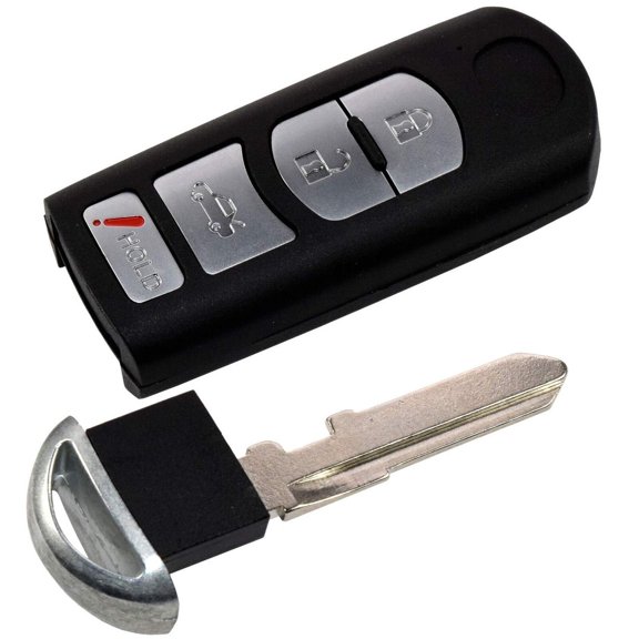 HQRP Remote Key Fob Shell Case Keyless Entry W/ 4 Buttons for Mazda 6 / MX-5 Miata 2009 2010 2011 2012