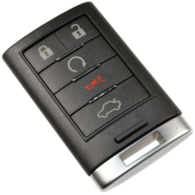 HQRP Remote Key Fob Shell Case Keyless Entry w/5 Buttons for Cadillac