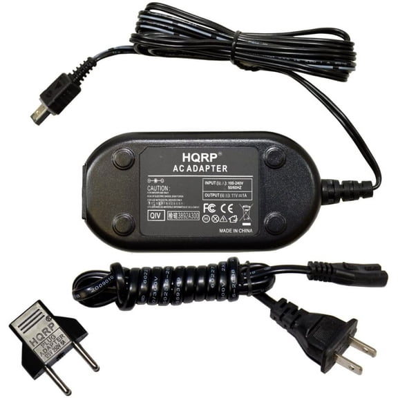 HQRP Replacement AC Adapter / Charger for JVC GR-D350 / GR-D350U, GR-D750 / GR-D750U, GR-D770 / GR-D770U Camcorder