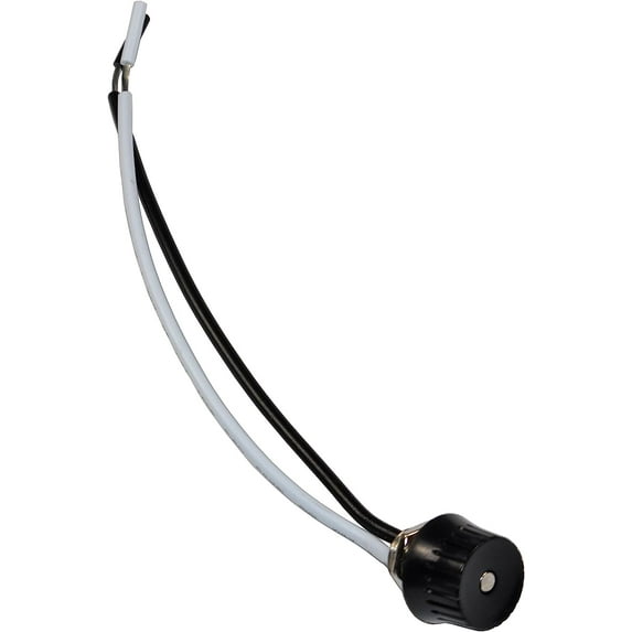 HQRP Round Rotary Switch Black 3/8 Threaded for Steampunk Applications, Lamp, Trailer Restorations, DIY Projects